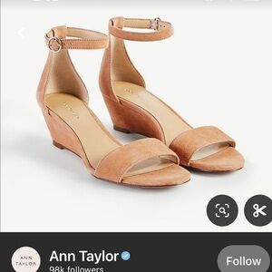Ann Taylor suede wedges